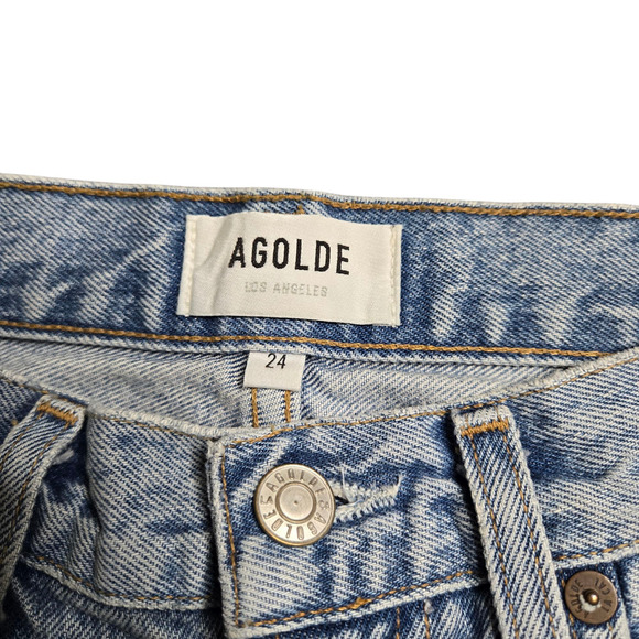 Agolde Cherie High Rise Straight Jean Size: 24 - Picture 2 of 6
